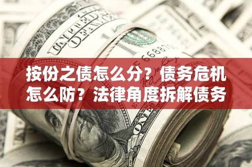 武汉按份之债怎么分？债务危机怎么防？法律角度拆解债务分配与风险自保指南
