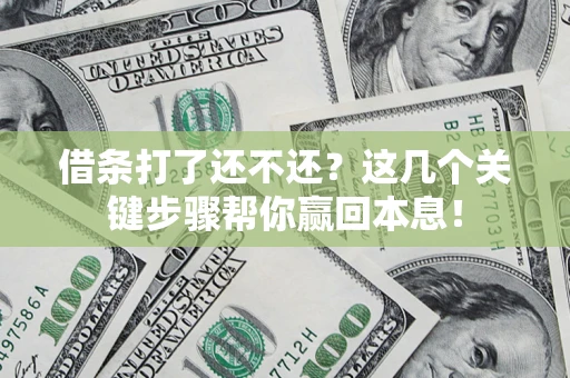 武汉借条打了还不还？这几个关键步骤帮你赢回本息！