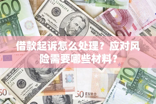 武汉借款起诉怎么处理？应对风险需要哪些材料？