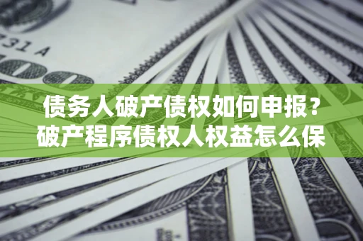 武汉债务人破产债权如何申报？破产程序债权人权益怎么保障？