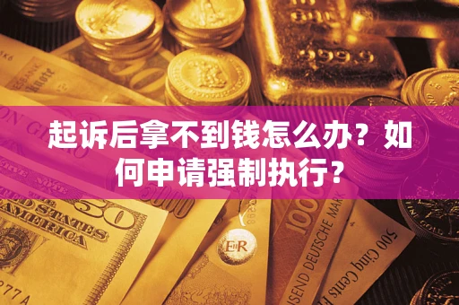 武汉起诉后拿不到钱怎么办？如何申请强制执行？