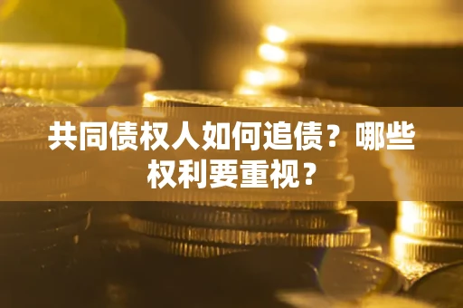 武汉共同债权人如何追债？哪些权利要重视？
