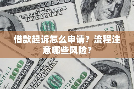 武汉借款起诉怎么申请？流程注意哪些风险？