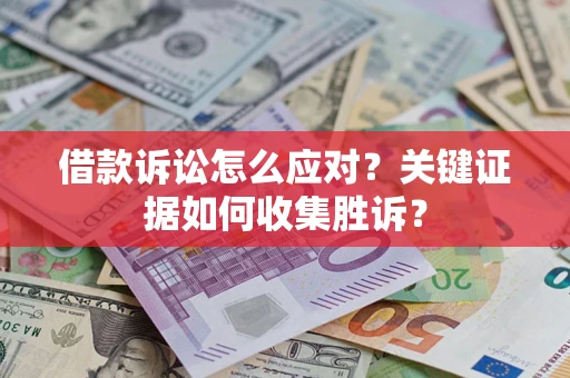 武汉借款诉讼怎么应对？关键证据如何收集胜诉？