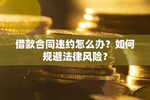 武汉借款合同违约怎么办？如何规避法律风险？